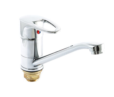 Смеситель Кухня SANTREK AQUA-620 "MODERN" шар. d-40 на гайке SB97/SB100