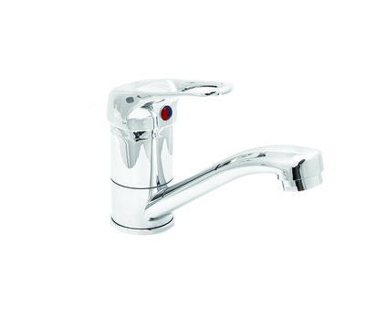 Смеситель Кухня SANTREK AQUA-765 "STANDART" шар. d-35 SB01 короткий нос