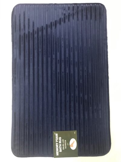 Коврик д/ванны 1 предм. "MEMORY stripes" LUX 50*80 синий