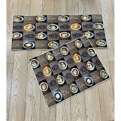 Коврик д/ванны 2 предм. ZALEL KITCHEN 50*120 + 60*80 Кухня, в ассортименте Распродажа