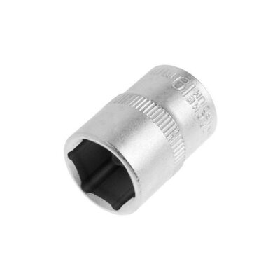 Головка торцевая шестигранная ТУНДРА, под квадрат 1/2", 19 мм, CrV 1123557
