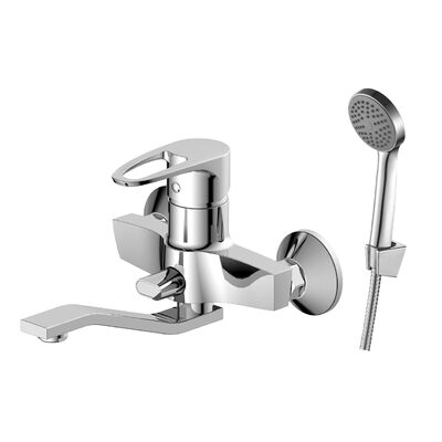 DR70044 Смеситель одноручный универсальный с поворотным изливом 200мм, хром DECOROOM