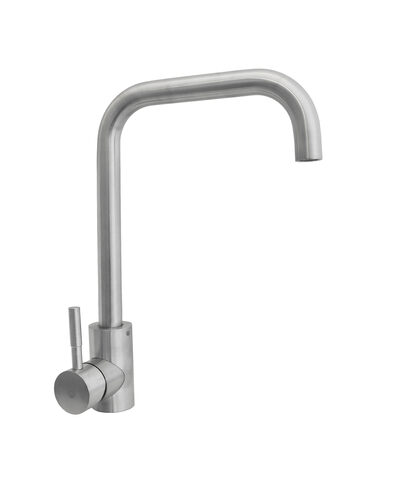 Смеситель Кухня SANTREK AQUA-950 "INOX" шар. d-35 нерж,Г-образный излив